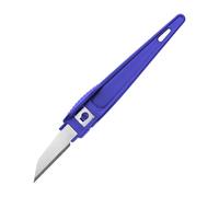 Modelcraft Cuchillos desechables para hobby, cuchillas de acero al carbono SK5 con tapa protectora, para modelar, manualidades, bricolaje y arte (paquete de 5)
