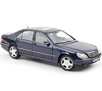 MODELLINO IN Scala COMPATIBILE con Mercedes S55 AMG 2000 Blue Metallic 1:18 NOREV NV183817