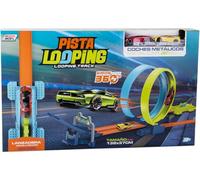 MODELMOVIL Pista Looping Lanzadera con 2 Coches