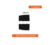 (Modelo 3 Trasero Negro) Para Tesla Model 3/y 2021-2023 Piezas de Ventana de Vehículo Anti-UV Parasol