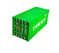 Modelo A Escala 1/20 De Caja Contenedora para Accesorios Camión Juguete Fundido A Presión Simulación Evergreen Verde