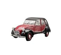 Modelo a Escala 1:24 del Citroën 2CV6 Charleston 1982 Coche estático de colección de Metal Fundido a presión Adorno Decoración del Hogar
