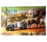 Modelo A Escala 1:35 De Caballo Draw. 2.8cm Spzb41 En Plástico DRAGON MODELS