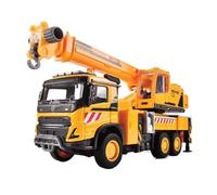 Modelo A Escala 1:43 De Coche De Aleación Amarillo con Grúa Ideal para Coleccionistas De Vehículos De Ingeniería