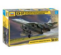 Modelo A Escala 1:48 De Plástico Del Caza De Quinta Generación Ruso SU-57 ZVEZDA