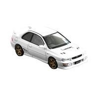 Modelo A Escala 1:64 del GC8 WRX Tipo R STI De Aleación Sedán Decoración para Sala De Estar(White)