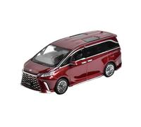 Modelo A Escala 1:64 del Lexus LM 500h MPV Coche Clásico De Aleación Miniatura De Juguete Coleccionable(Red B)