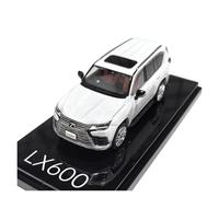 Modelo A Escala 1:64 del Lexus LX600 Coche Aleación Coche Clásico Pieza Colección Estática Recuerdo Vehículo Exhibición(White)