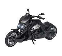 Modelo a Escala Adornos, Regalos, Motocicletas De Carreras Aleación, Simulación Modelos Calle, Colección 1:12 para Yamaha Tyrannosaurus Rex V-Rex(Nero)