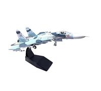 Modelo a Escala Aviones 1: 100 Apto para Su-27 Diecast Scale Alloy Military Simulation Aircraft Model Colección De Productos Terminados