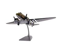 Modelo a Escala Aviones 1:100 para C-47 Escala Diecast Aleación Militar Simulación Avión Modelo Producto Terminado Adornos De Colección