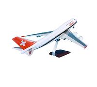 Modelo a Escala Aviones 1: Avión De Ruedas De 150 47 Cm Apto para Boeing B747-400 Swissair Modelo De Avión con Soporte Coleccionable