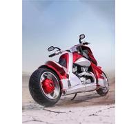 Modelo a Escala Colección De Simulación Coche Juguete Regalo 1/12 para Yamaha Tyrannosaurus V-Rex Modelo Moto Carreras Aleación(Rosso)