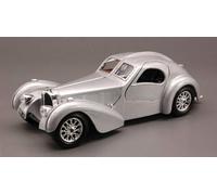 Modelo A Escala Compatible con Bugatti Atlantic 1936 Silver 1:24 BURAGO BU22092S