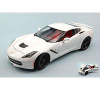 Modelo A Escala Compatible con Corvette Stingray Z51 2014 White 1:18 MAISTO MI31677W