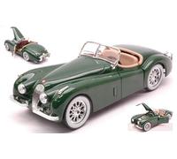 Modelo A Escala Compatible con Jaguar XK 120 Roadster 1951 Green 1:24 BURAGO BU22018G