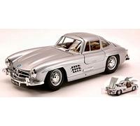 Modelo A Escala Compatible con Mercedes 300 SL 1954 Silver 1:24 BURAGO BU22023S