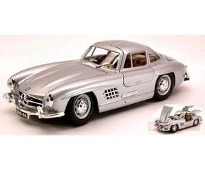 Modelo A Escala Compatible con Mercedes 300 SL 1954 Silver 1:24 BURAGO BU22023S