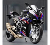 Modelo a escala de moto 1:10 Para BMW S1000RR Motocicleta Die Cast Vehículos Coleccionables Hobbies Modelo De Juguetes(Nero)
