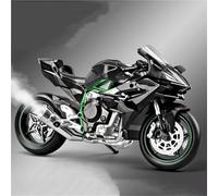 Modelo a escala de moto 1:9 Para Motocicleta Para KAWASAKI H2R, Vehículos De Fundición A Presión, Pasatiempos Coleccionables, Modelos Motocicletas, Juguetes(Nero)