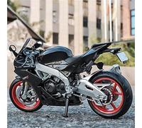 Modelo a Escala de Moto Coche De Juguete Regalo 1:12 para Aprilia RSV4 RR1000, Motocicletas Carreras, Colección Modelos Aleación(Nero)