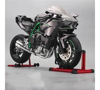 Modelo a Escala de Moto Coche De Juguete, Regalo Cumpleaños, Escala 1:6, para Kawasaki H2R, Modelo Motocicleta Carreras Metal Fundido A Presión(Gray Black)
