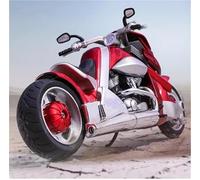 Modelo a Escala de Moto Colección De Simulación Carreras Aleación 1/12 para Yamaha para Tyrannosaurus Rex V-Rex Modelo Motocicleta(Rosso)