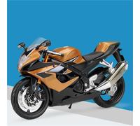 Modelo a Escala de Moto Maqueta De Motocicleta 1/12 para Suzuki GSX-R600, Aleación Carreras, Metal Fundido A Presión Miniatura Simulación, Regalo Colección(Brown)