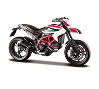 Modelo a escala de moto Motocicleta En Miniatura De Aleación Fundida A Presión 1/18, Juguetes Con Volante Y Dirección Para Ducati Hypermotard SP