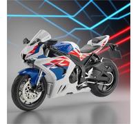 Modelo a Escala Modelo De Motocicleta A Escala 1:12, Portátil, Carreras, Dedo, Simulación, Juguetes Colección para Honda CBR para Fireblade HRC(White)