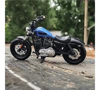 Modelo a Escala Modelo De Motocicleta Carreras Aleación, Metal Fundido A Presión, Regalo 1:18 para Harley Forty-Eight, para Especial 2018 Coche Juguete(BLU)