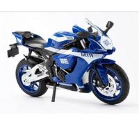 Modelo a Escala Modelo De Motocicleta Carreras para Yamaha R1M, Escala 1:9, Aleación Fundida A Presión, Juguete Colección, Miniatura para Coche, Decoración del Hogar(BLU)