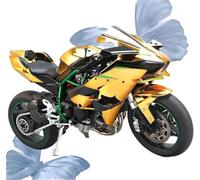 Modelo a Escala Simulación De Aleación 1:6 para La Motocicleta Carreras para Kawasaki H2R Modelo Fundida A Presión Juguete Colección Miniatura Decoración para El Hogar(Gold)