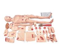 Modelo Anatómico Humano Completo, Cuerpo Humano Desmontable con Trauma y Cuidados de Enfermería Prácticos para Estudio de Anatomía