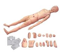 Modelo anatómico humano multifuncional profesional para formación geriátrica, desarrollo de habilidades de atención al paciente y simulación de RCP con genitales intercambiables, ideal para la educa