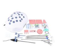 Modelo anatómico para cirugía laparoscópica, módulos realistas, endoscopio y 4 instrumentos, diseño multicanal para múltiples ejercicios quirúrgicos (alcance de 30 grados)