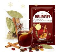 Modelo Antiguo/Nuevo, Sobre de Especias para Vino Caliente Festivo: Mezcla Canela y CáScara Naranja para Sidra Manzana Ponche(Old model)