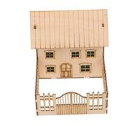 Modelo Arquitectónico de Cabaña de Madera 3D Preensamblado