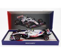 Modelo Auto Estático MINICHAMPS Haas F1 VF-21 Schumacher Bélgica Gp 2021 1/18