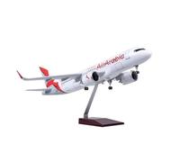 Modelo avión Airbus A320 Resina fundida a presión Escala 1:80 con exhibición colección Aviones Ligeros Kit de Juego(with Light)