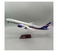 Modelo Avión Metal con Tren Aterrizaje Ligero Ruedas Aeroflotw B777 Escala 1/157 Ideal para Colección Regalo Conmemorativo Kit de Juego de Pasatiempo(Style with light2)