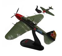 Modelo avión militar metal fundido presión Ilyushin IL-2 1/72, coleccionable muy detallado ruedas hélice giratorias, for exhibición, colección regalo entusiastas militares aficionados historia