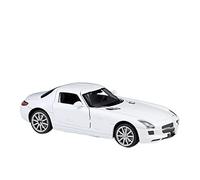 Modelo Clásico De Coche De Aleación De Metal Fundido A Presión 1:24 para Benz SLS AMG(White)