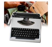 Modelo clásico de máquina de escribir manual, con cintas rojas y negras, fácil de usar, sin fuente de alimentación, máquina de escribir tradicional, para el hogar, cafetería, bar, gabinete de vino