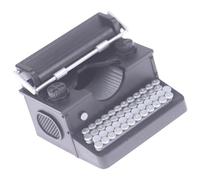 Modelo clásico de máquina de escribir pequeña, pieza decorativa de escritorio, ideal para entusiastas de casas de muñecas y amantes de la historia, accesorios de máquina de escribir