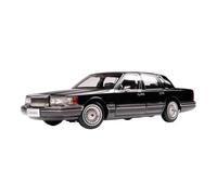 Modelo Coche aleación fundida a presión Lincoln Town Escala 1/18 Color Negro para Adultos Regalo Recuerdo exhibición