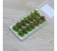 Modelo creativo de racimo de hierba de flores perfecto para dioramas y terrenos de juegos de guerra añade autenticidad a cualquier escena (morado lavanda)
