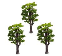 Modelo de 3pcs árboles, 3pcs Mini árboles de plástico de 4 Pulgadas, Miniatura Realista, árbol Falso para Manualidades de Bricolaje, Modelo de construcción, Paisaje de paisajes