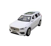 Modelo De Aleación De Fundición A Presión 1/32 para SUV Volvo XC90 Colección con Simulación De Sonido Y Luz Exhibición Conmemorativa(White)