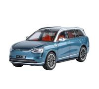 Modelo De Aleación De Fundición A Presión M9 AITO New Energy SUV Escala 1:24 Ideal como Decoración del Hogar(Blue)